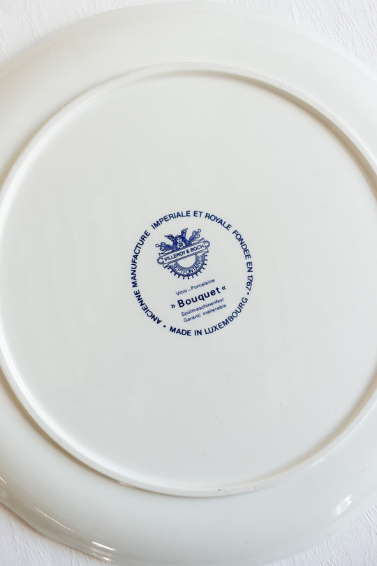 vintage villeroy and boch "bouquet" platter