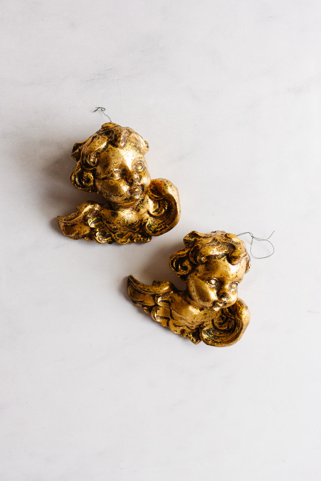pair of italian Florentine Putti cherubs
