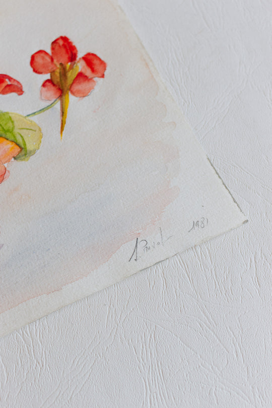 le bouquet de fleurs rouges