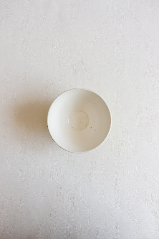 antique french yellow café au lait bowl