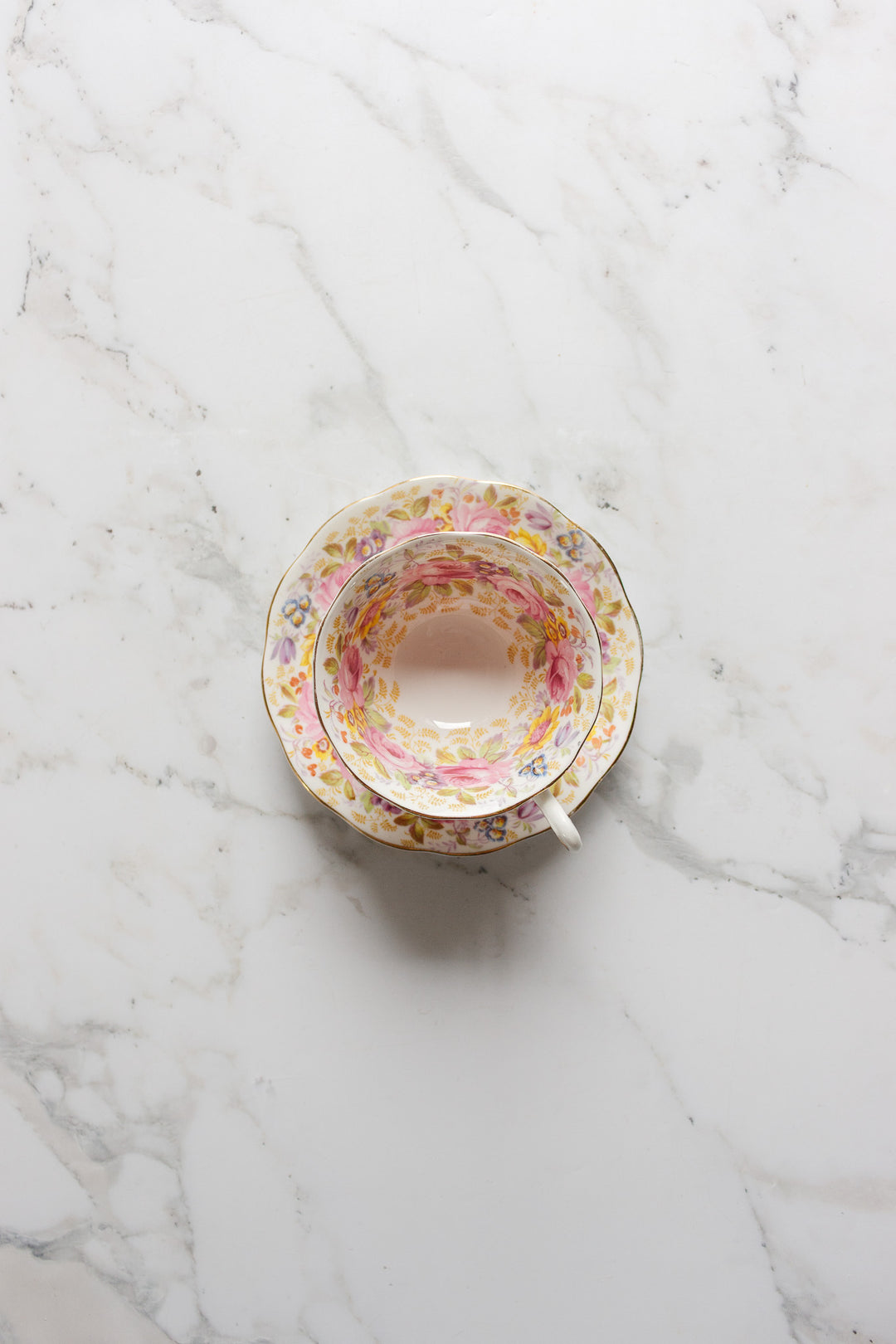 vintage royal albert "serena" teacup and saucer