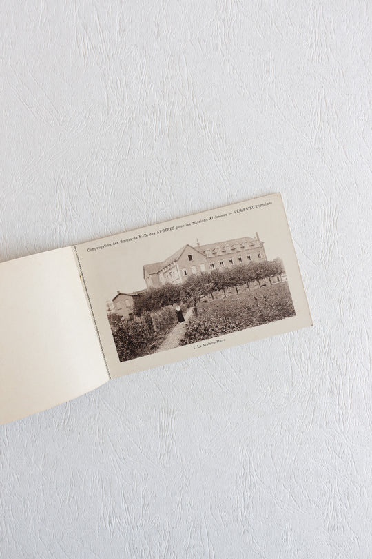 set of 3 antique french postcard books