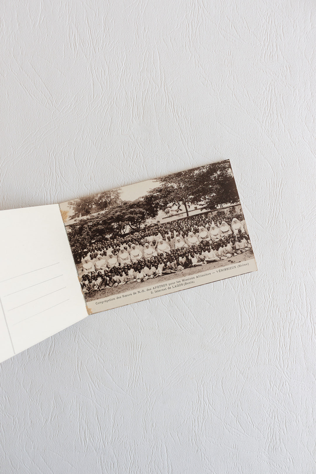 set of 3 antique french postcard books