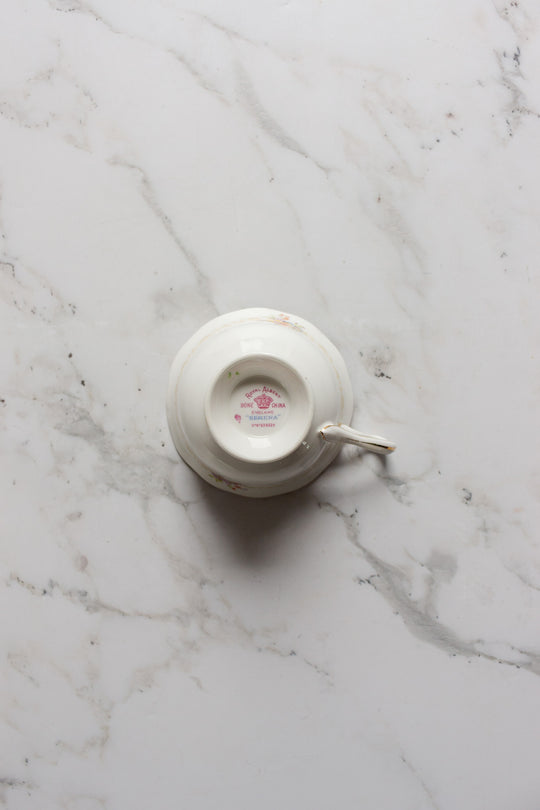 vintage royal albert "serena" teacup and saucer