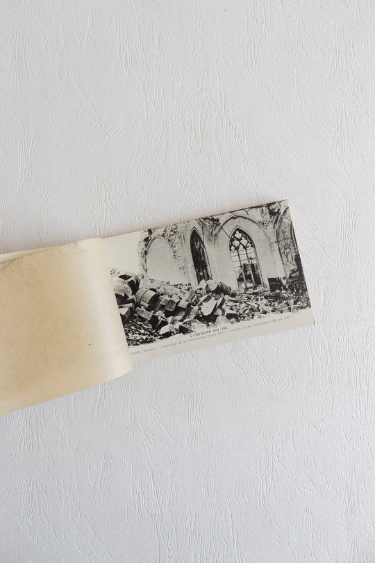 set of 3 antique french postcard books