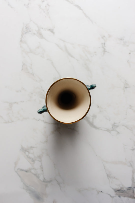 vintage belgian ceramic vase by h. bequet