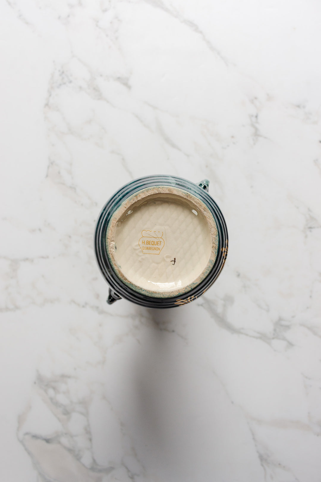 vintage belgian ceramic vase by h. bequet