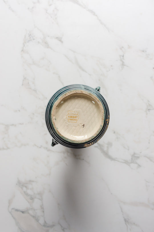 vintage belgian ceramic vase by h. bequet