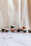rare vintage french artisan hand painted escargot pots