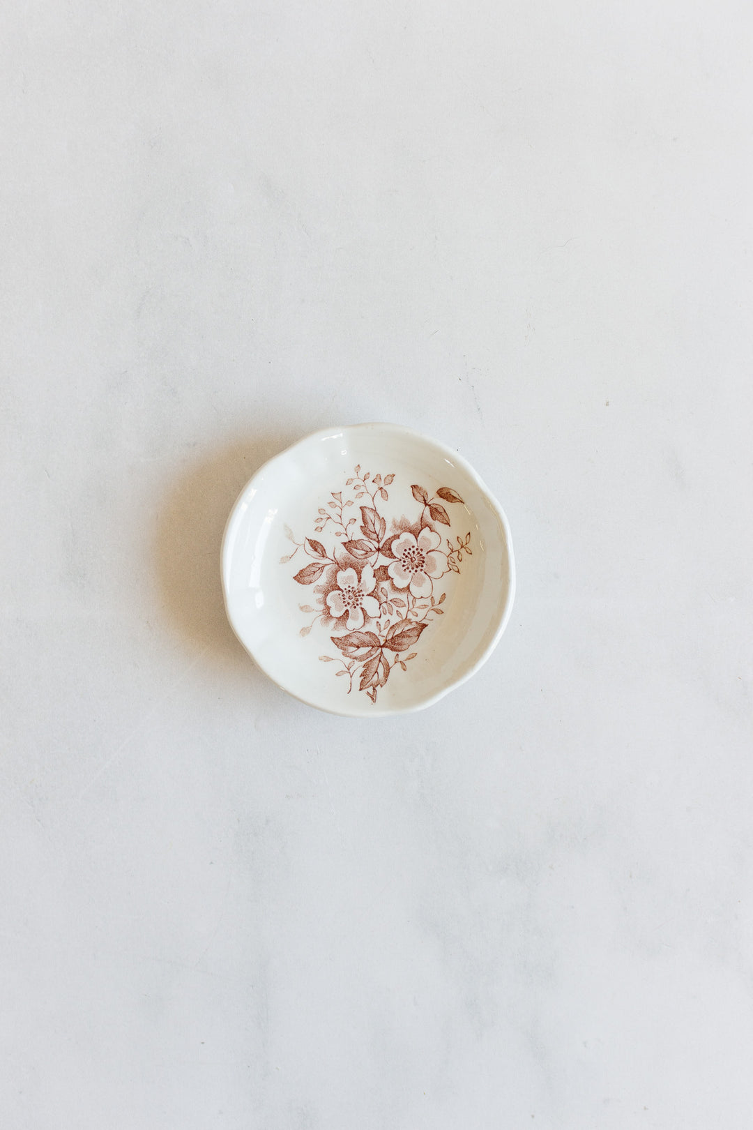 set of 3 antique F. Winkle and Co. floral trinket dishes circa 1880s