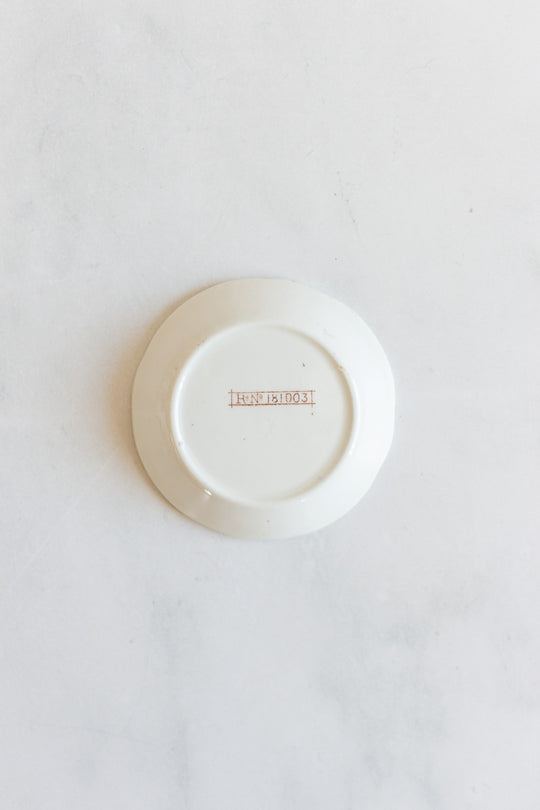 set of 3 antique F. Winkle and Co. floral trinket dishes circa 1880s