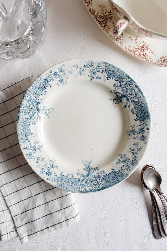 antique french choisy le roi transferware compotier