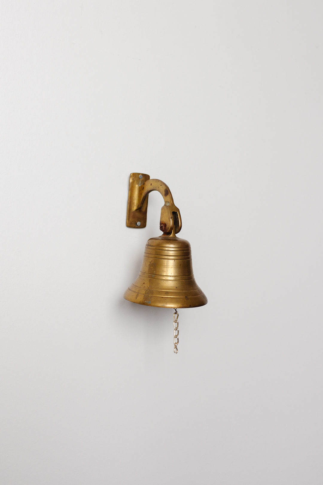 vintage french brass dinner bell