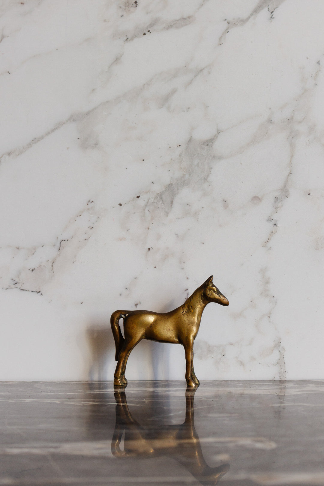vintage french brass horse collection