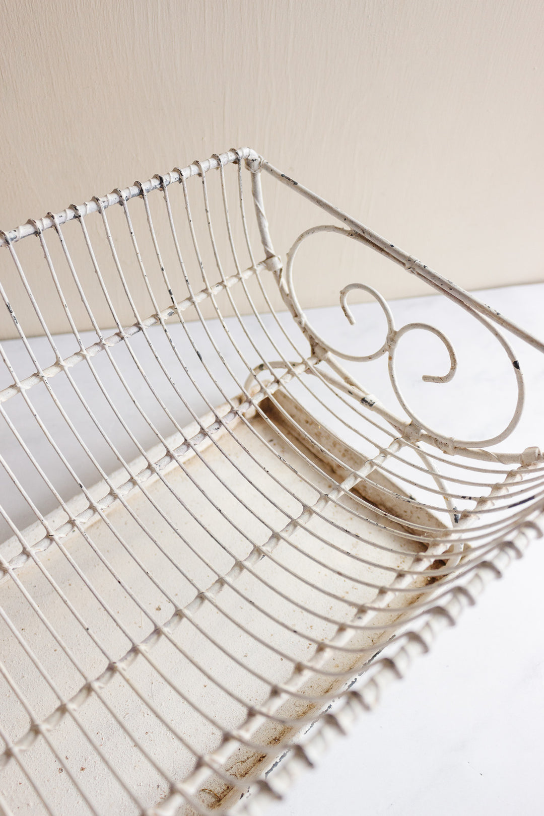 rare turn of the century French wire dish drying rack