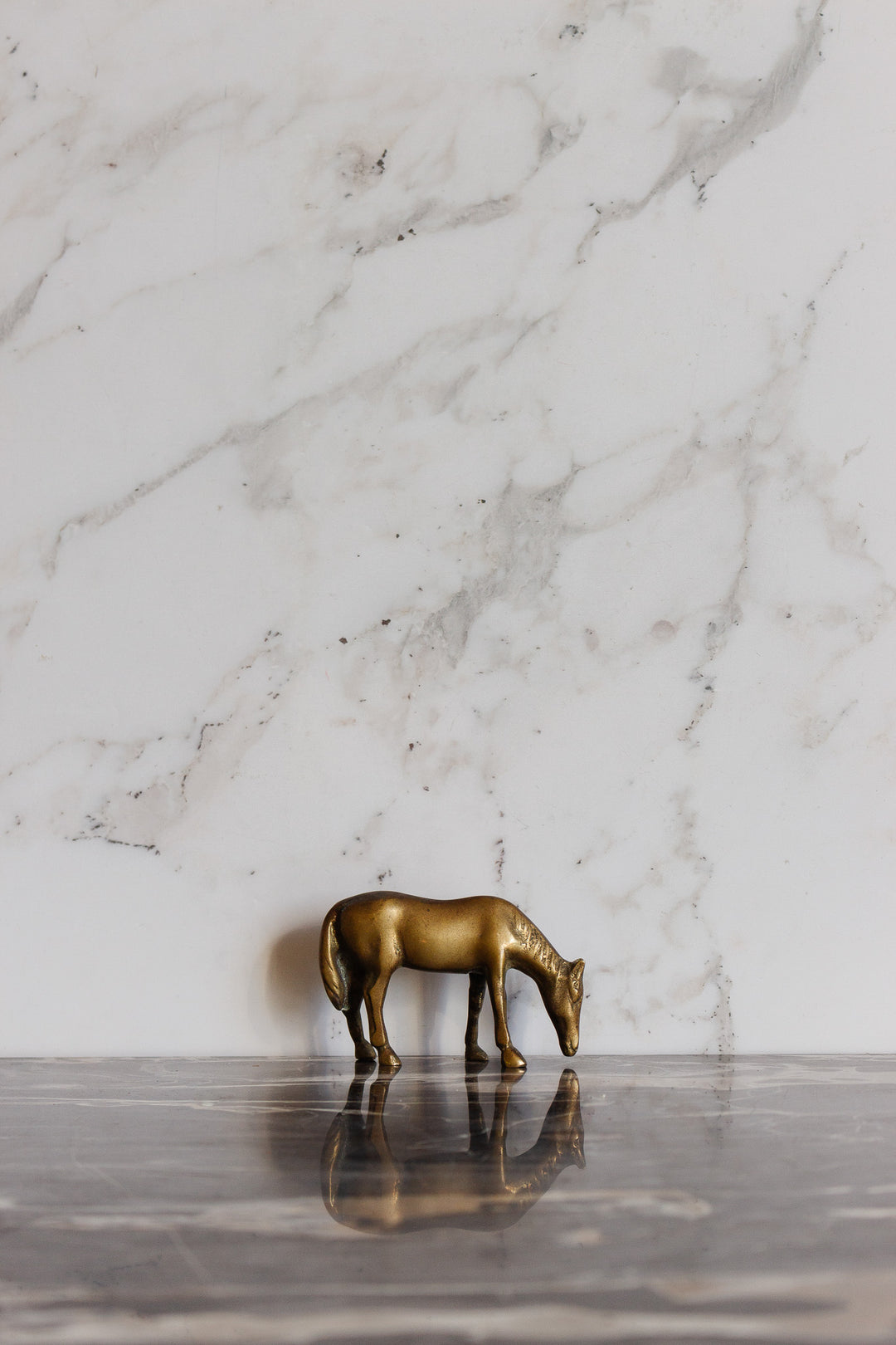 vintage french brass horse collection