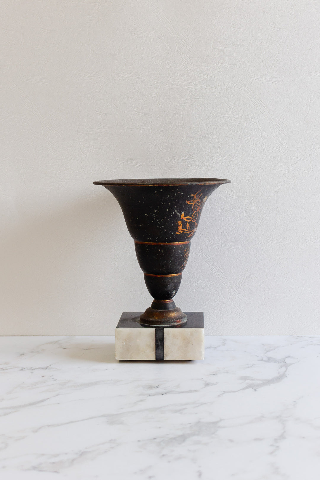 pair of 1930s art deco laquered finish vase