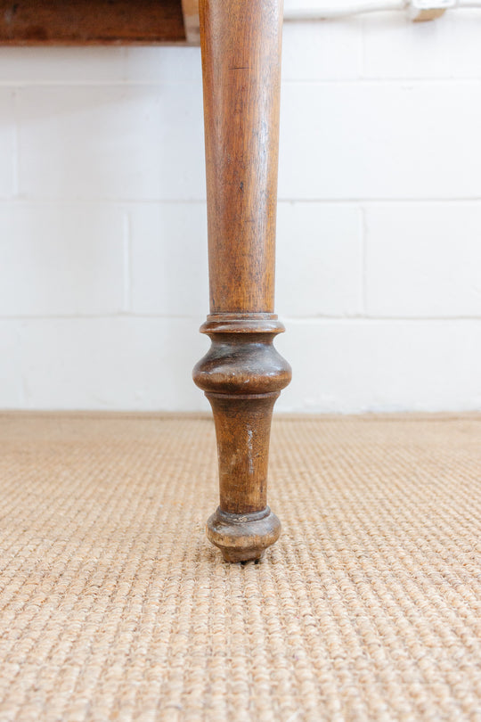 antique oak harvest farm table