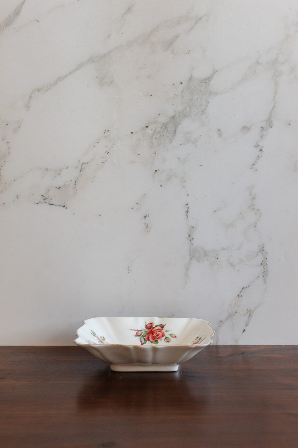 vintage royal albert "centennial rode" porcelain trinket dish