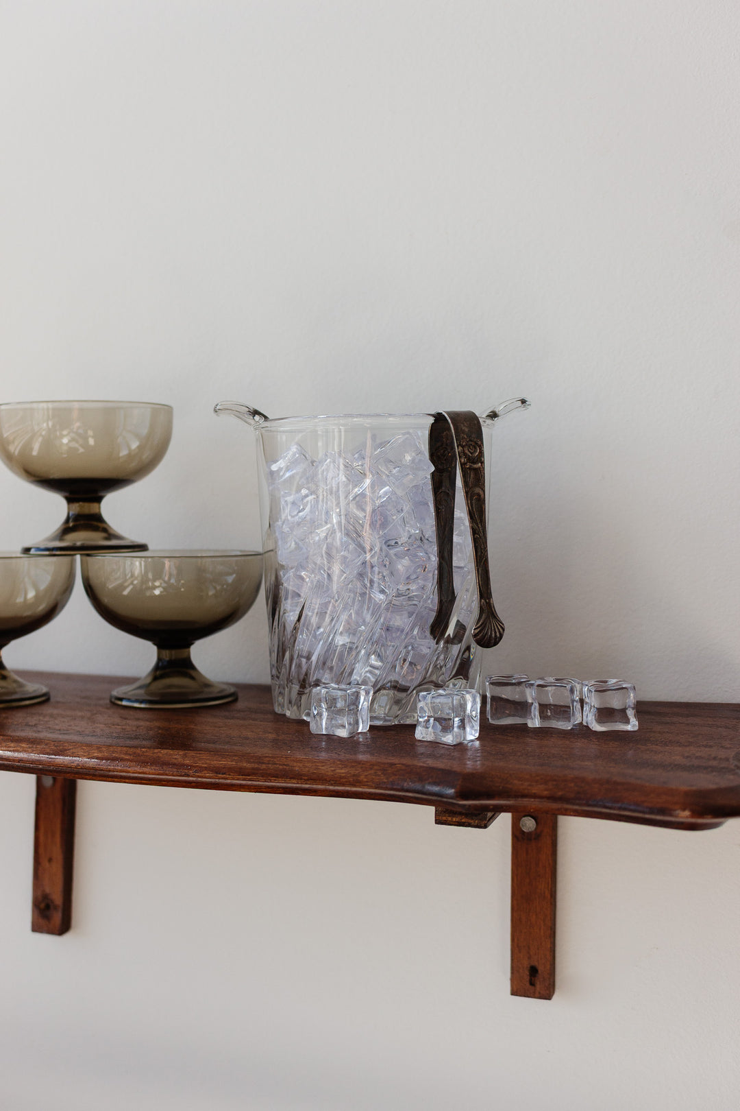 vintage french glass ice bucket