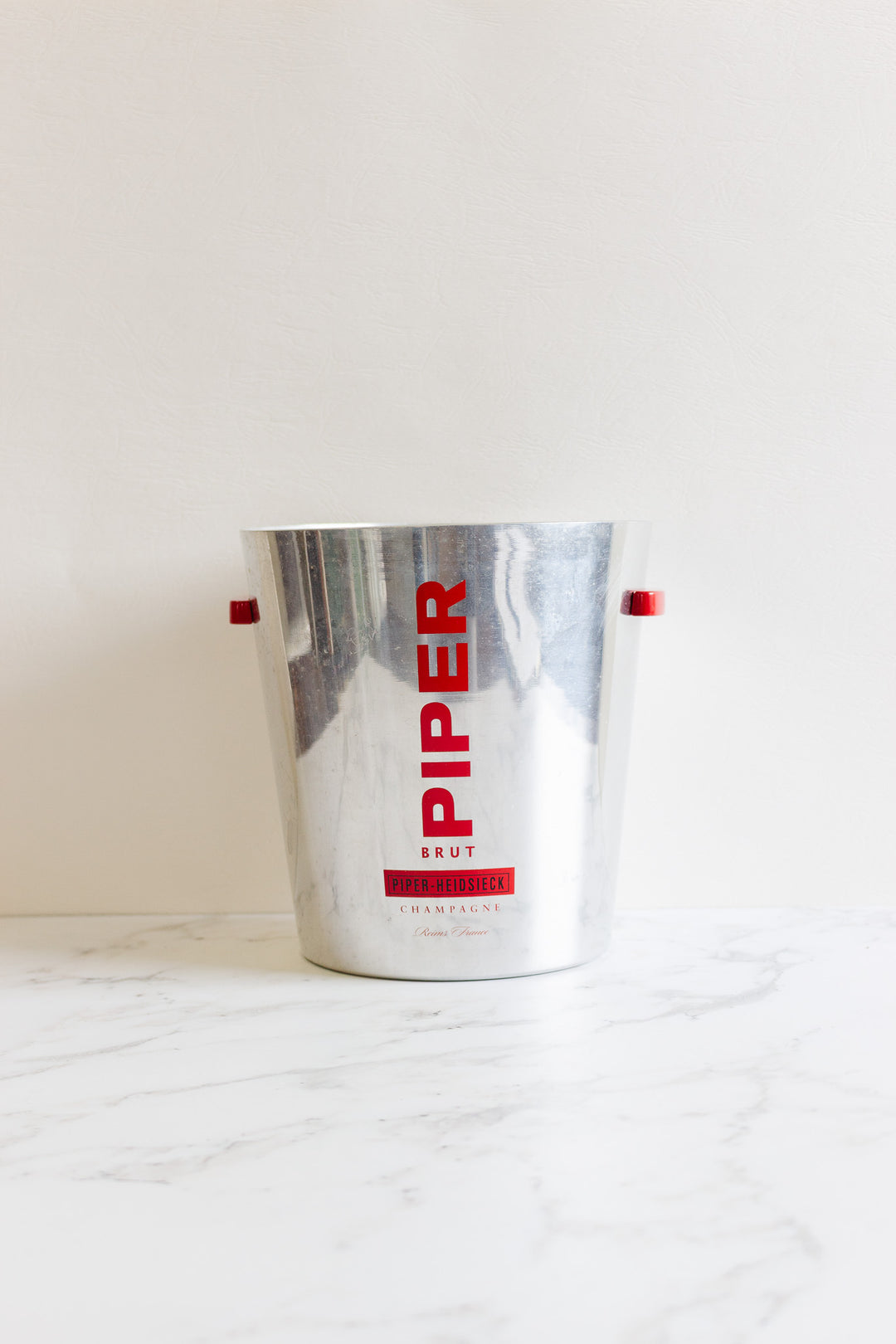 vintage french aluminum "piper" champagne bucket