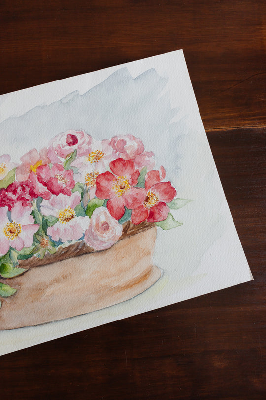 panier de fleurs