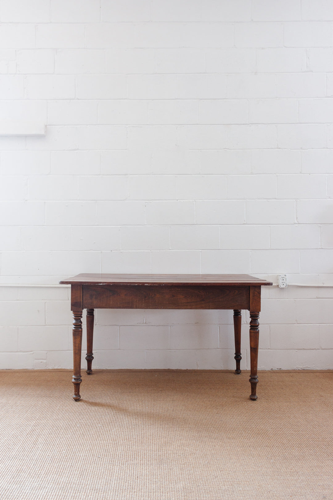 antique oak harvest farm table