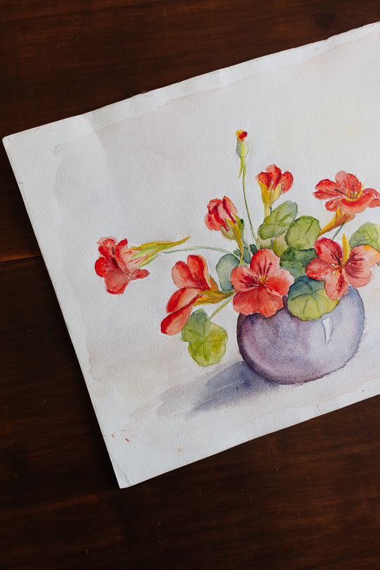 le bouquet de fleurs rouges