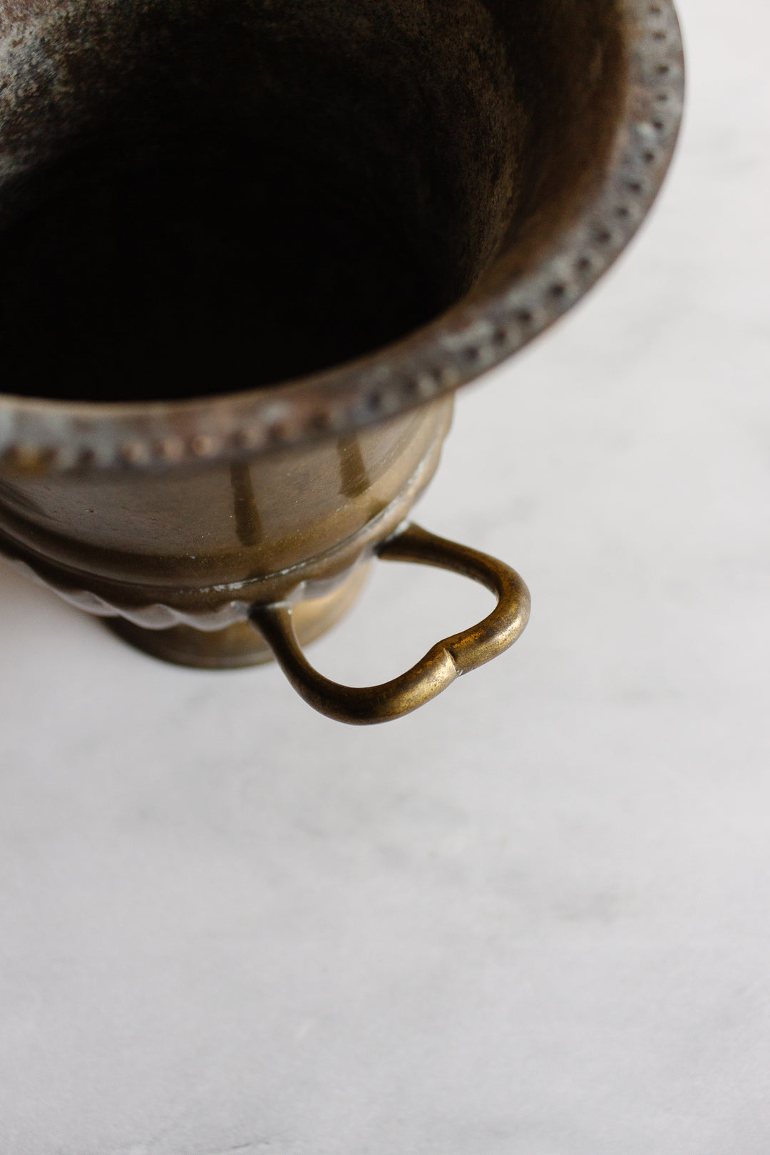 antique french brass urn