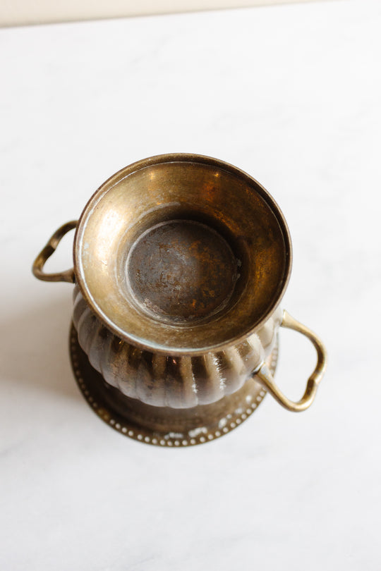 antique french brass urn
