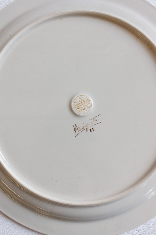 1960s german rosenthal "handgemalt" cake plate