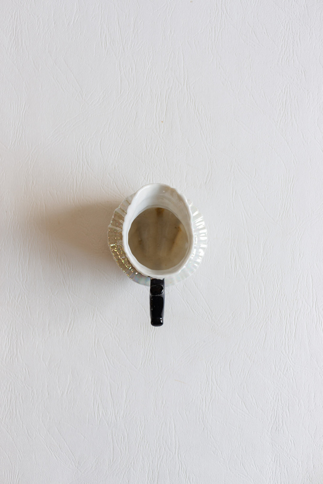 vintage german iridescent shell creamer