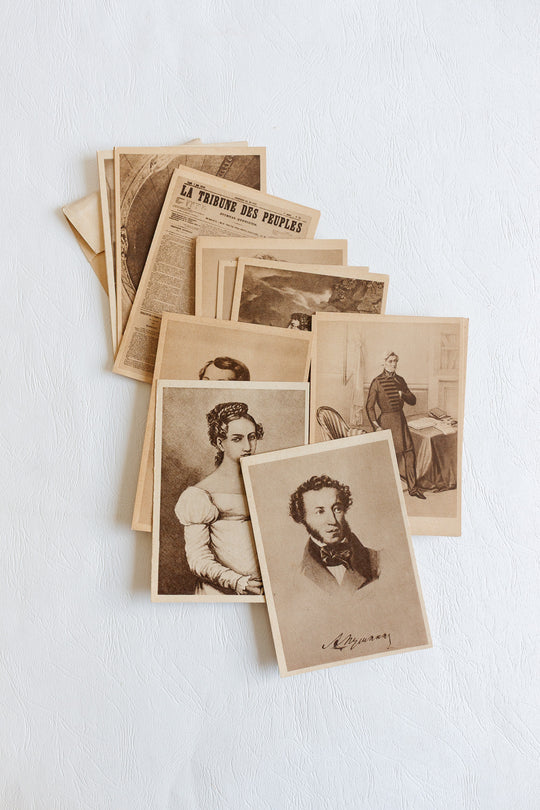 set of 3 antique french souvenir photo booklets