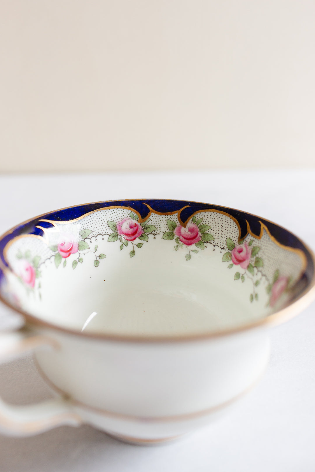 vintage aynsley teacup with miniature roses