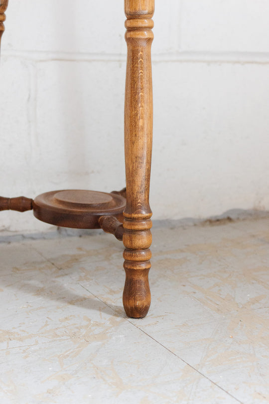 antique french oak farmhouse stool