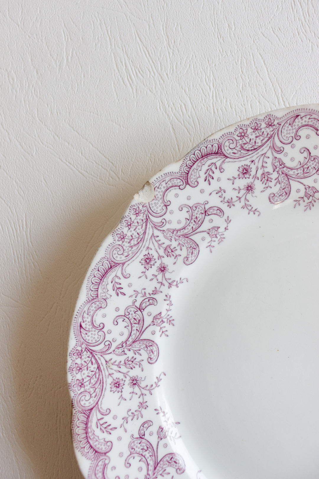 john maddock & sons violet "seville" plate circa 1895