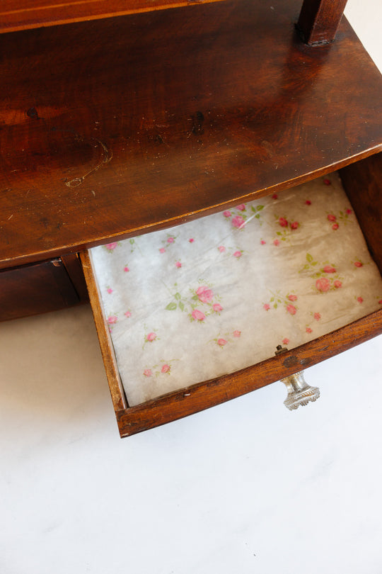 19th century English Regency mahogany dressing table mirror