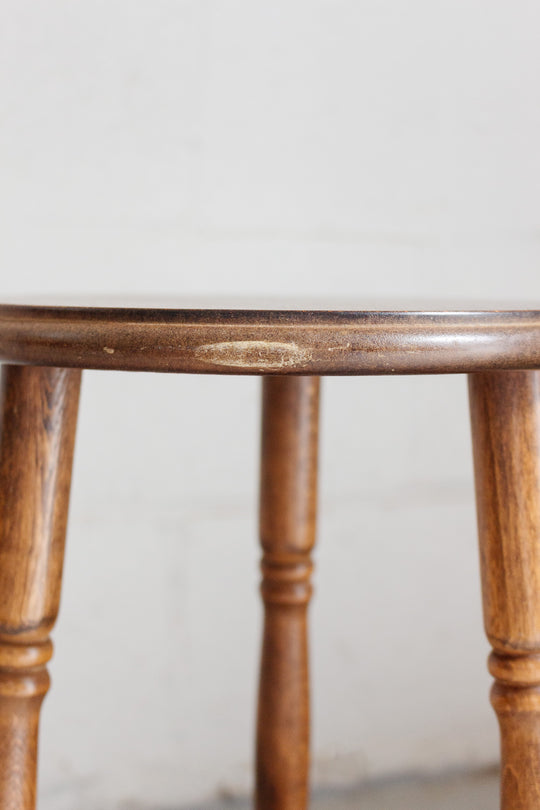 antique french oak farmhouse stool