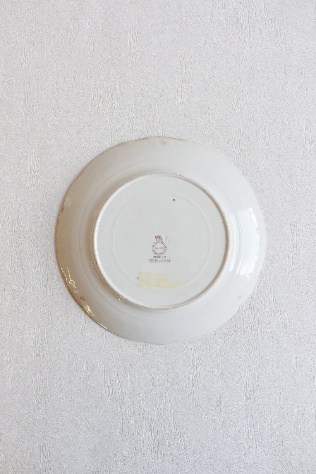 john maddock & sons violet "seville" plate circa 1895