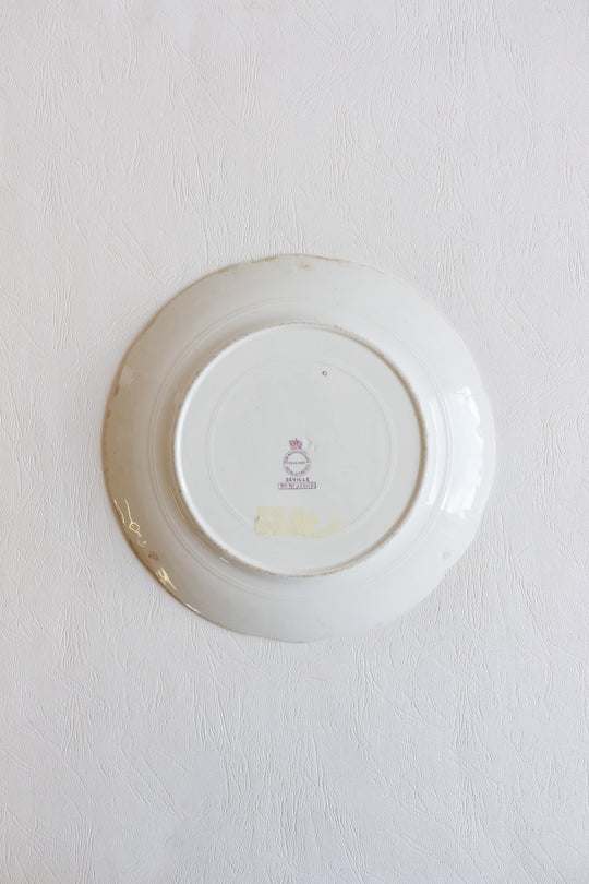 john maddock & sons violet "seville" plate circa 1895