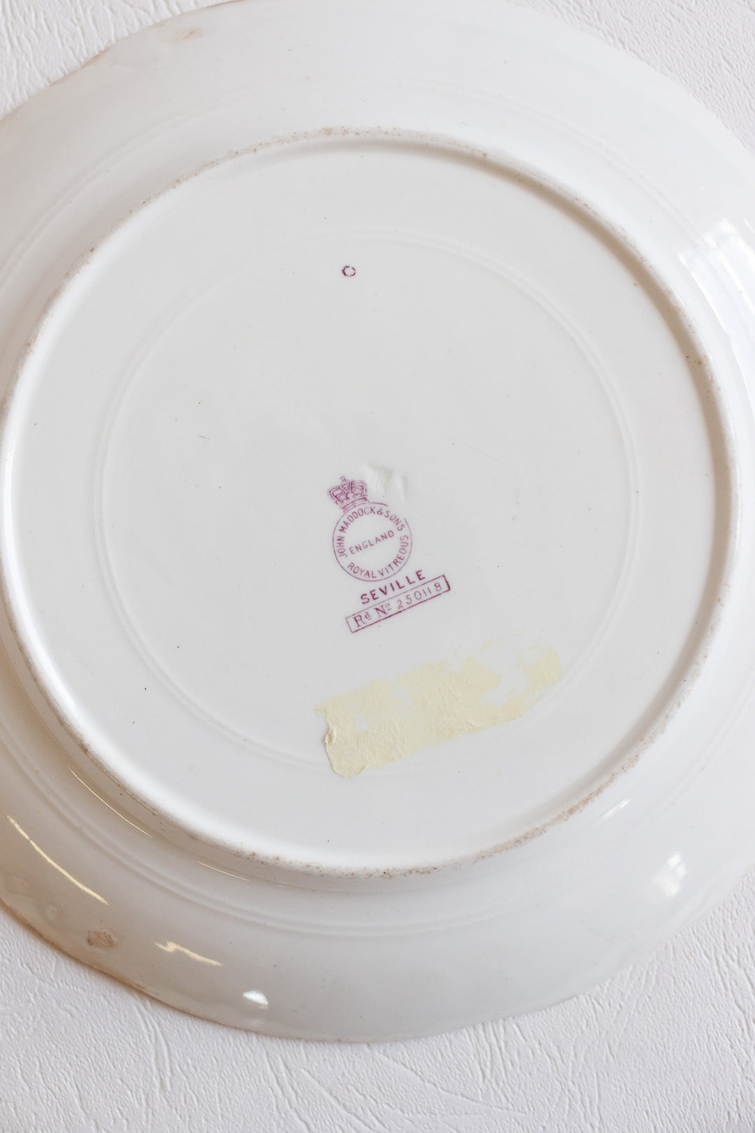 john maddock & sons violet "seville" plate circa 1895