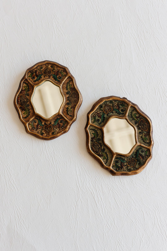 antique french petit verre églomisé mirrors