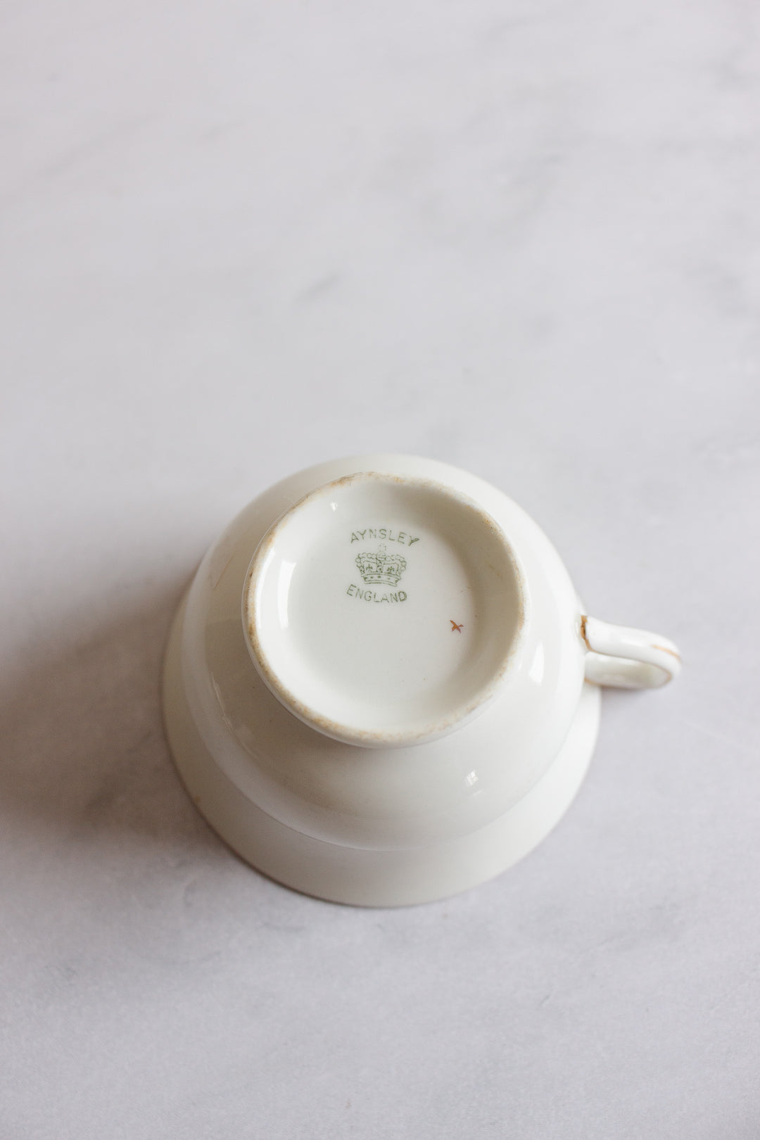 vintage aynsley teacup with miniature roses