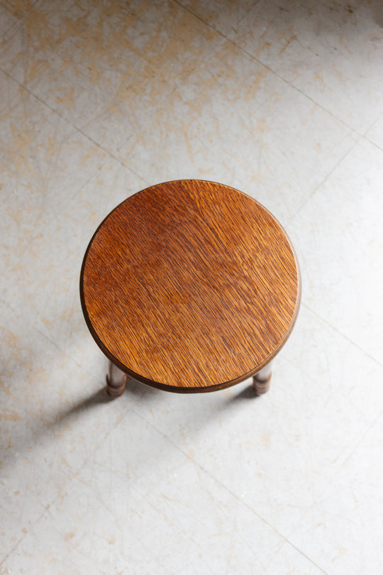 antique french oak farmhouse stool