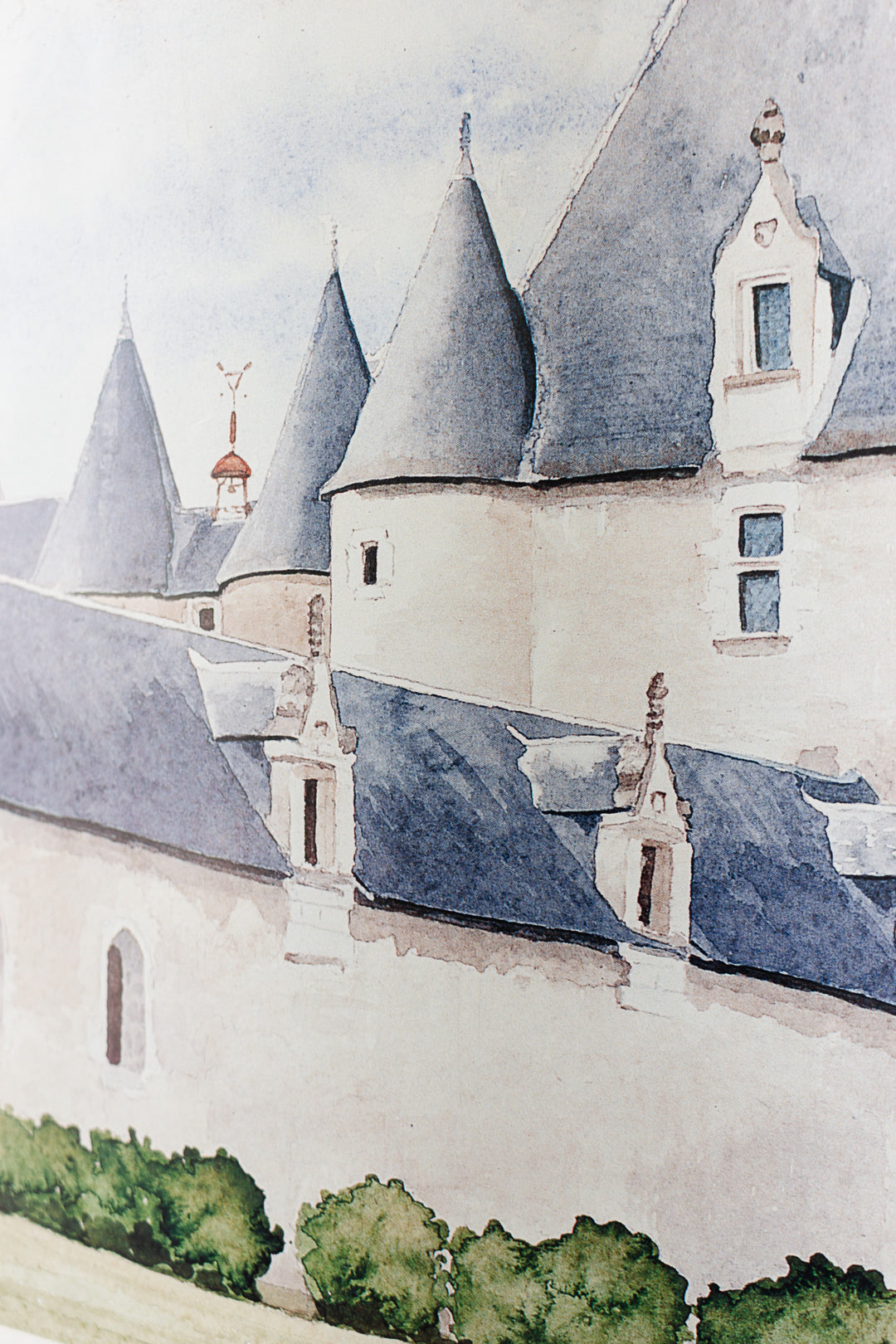 vintage french  Fougeres-sur-Bièvre poster