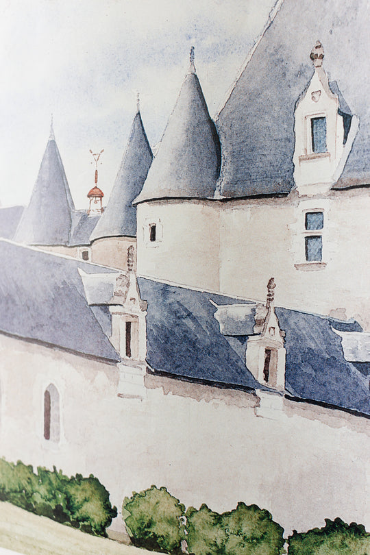 vintage french  Fougeres-sur-Bièvre poster