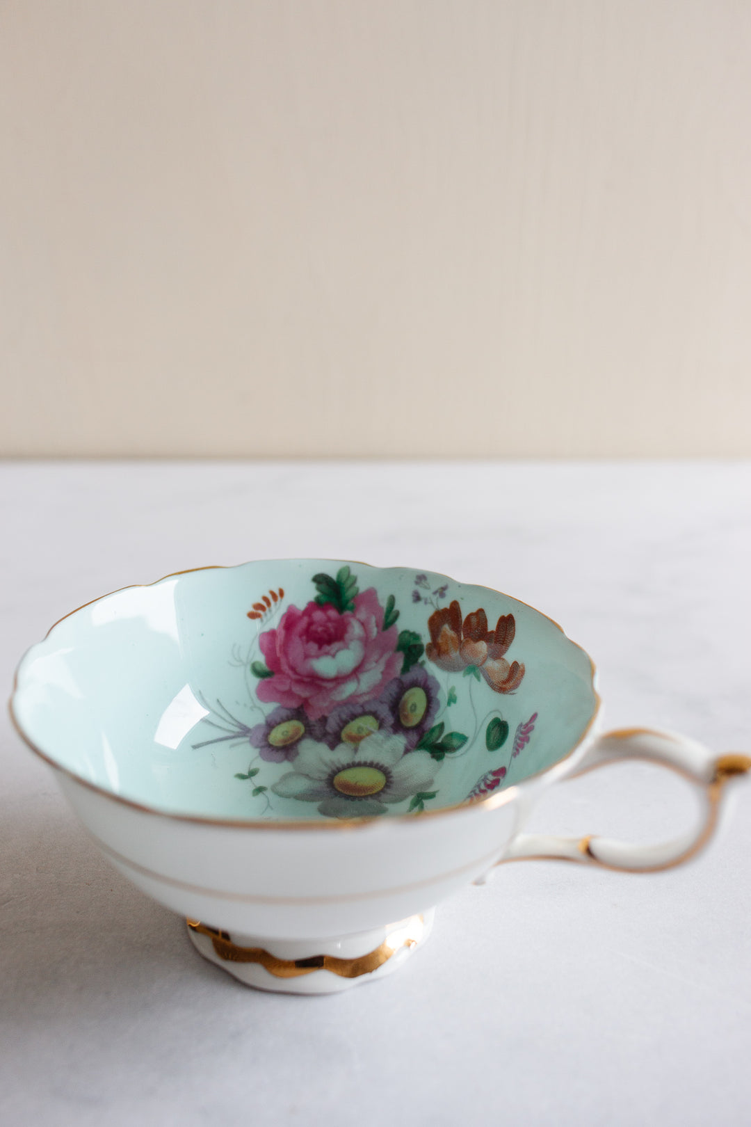 rare paragon double warrant floral teacup