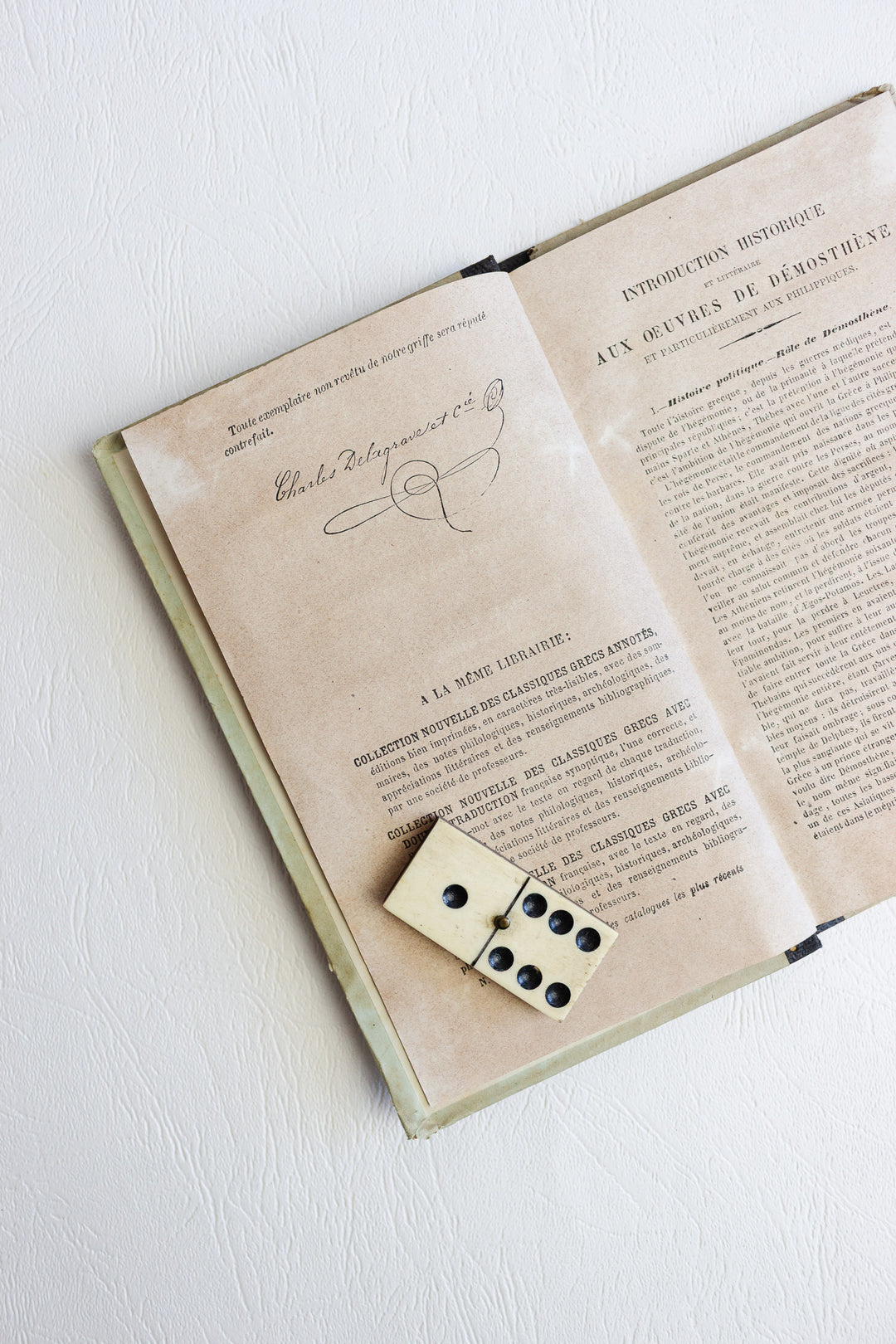 antique french school edition — démosthène, les philippiques