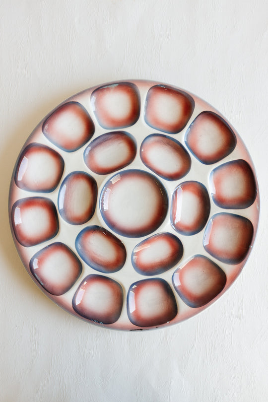 rare vintage french digoon sarreguemines extra large oyster platter