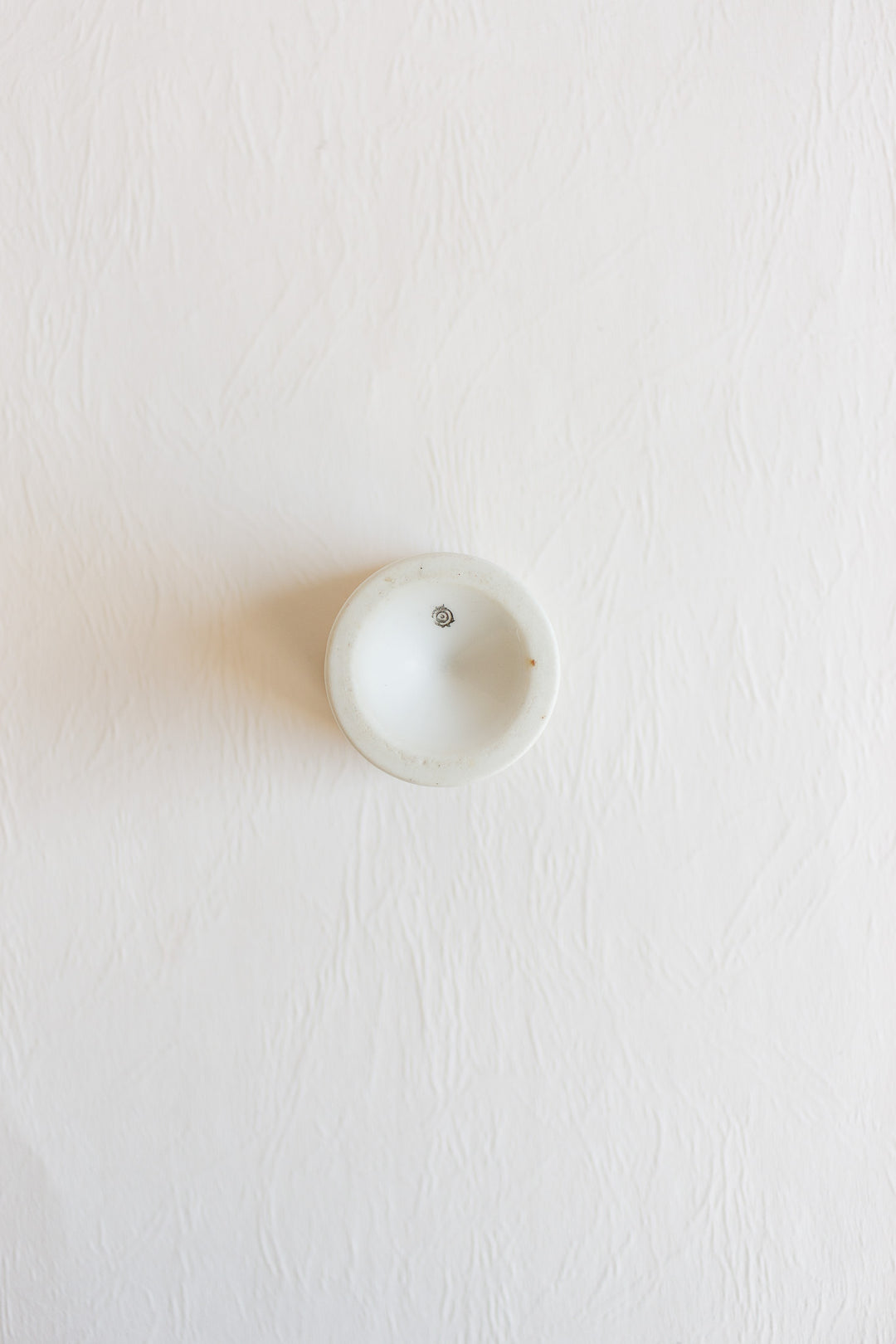 vintage french porcelain egg cups, set of 6